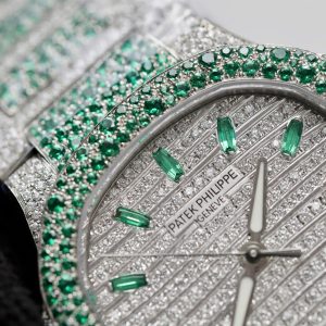 Đồng Hồ Patek Philippe Nautilus 7118 Chế Tác Full Moissanite Hong Kong (1)