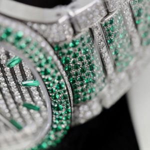 Đồng Hồ Patek Philippe Nautilus 7118 Chế Tác Full Moissanite Hong Kong (1)