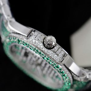 Đồng Hồ Patek Philippe Nautilus 7118 Chế Tác Full Moissanite Hong Kong (1)