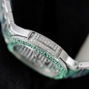 Đồng Hồ Patek Philippe Nautilus 7118 Chế Tác Full Moissanite Hong Kong (1)