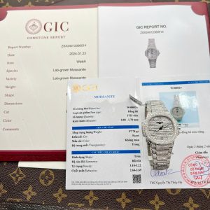 Đồng Hồ Patek Philippe Nautilus 7118 Đính Full Kim Cương Nhân Tạo Moissanite (1)
