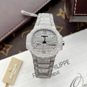 Đồng Hồ Patek Philippe Nautilus 7118 Đính Full Kim Cương Nhân Tạo Moissanite (1)