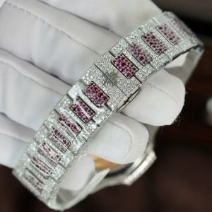 Đồng Hồ Patek Philippe Replica 11 Nautilus Haute Joaillerie 7118 Độ Full Moissanite 35 (2)