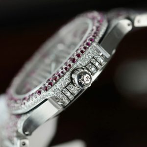 Đồng Hồ Patek Philippe Replica 11 Nautilus Haute Joaillerie 7118 Độ Full Moissanite 35 (2)