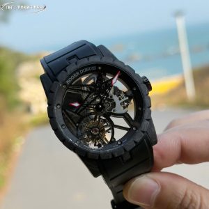 Đồng Hồ Roger Dubuis DBEX0577 Chế Tác Nam Vỏ Carbon Bộ Chuyển Động Tourbillon 42mm (1)