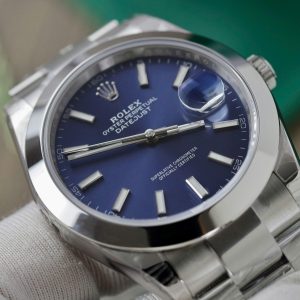 Đồng Hồ Rolex DateJust 126300 Rep 11 Mặt Số Xanh Dương Nhà Máy VS 41mm (1)