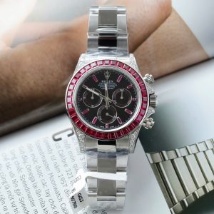 Đồng Hồ Rolex Daytona 126599TRU Chế Tác Đính Ruby Baguette Tổng Hợp 40mm (2)