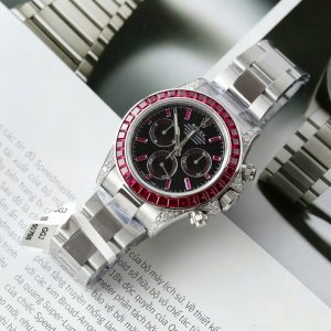 Đồng Hồ Rolex Daytona 126599TRU Chế Tác Đính Ruby Baguette Tổng Hợp 40mm (2)