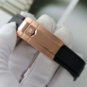 Đồng Hồ Rolex Daytona Mặt Thiên Thạch Chế Tác Bọc Vàng Thật + Đính Kim Cương Moissanite Baguette 40mm (10)