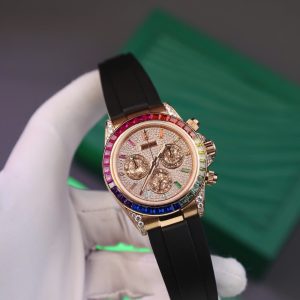 Đồng Hồ Rolex Daytona Rainbow Replica 11 Dây Cao Su Nhà Máy MS 40mm (2)