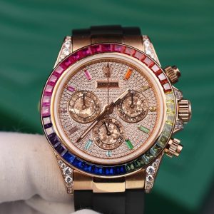 Đồng Hồ Rolex Daytona Rainbow Replica 11 Dây Cao Su Nhà Máy MS 40mm (2)