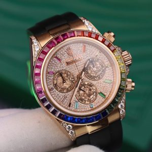 Đồng Hồ Rolex Daytona Rainbow Replica 11 Dây Cao Su Nhà Máy MS 40mm (2)