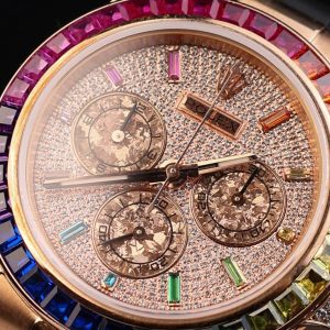 Đồng Hồ Rolex Daytona Rainbow Replica 11 Dây Cao Su Nhà Máy MS 40mm (2)
