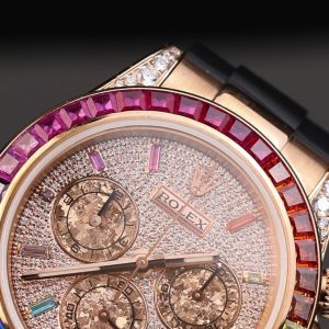 Đồng Hồ Rolex Daytona Rainbow Replica 11 Dây Cao Su Nhà Máy MS 40mm (2)