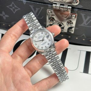 Đồng Hồ Rolex Nữ Replica Cao Cấp DateJust Mặt MOP Dây Jubilee Nhà Máy THB 31mm (2)