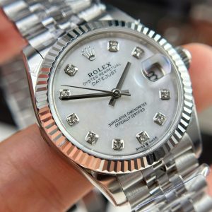 Đồng Hồ Rolex Nữ Replica Cao Cấp DateJust Mặt MOP Dây Jubilee Nhà Máy THB 31mm (2)
