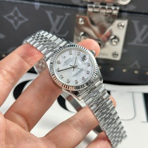 Đồng Hồ Rolex Nữ Replica Cao Cấp DateJust Mặt MOP Dây Jubilee Nhà Máy THB 31mm (2)