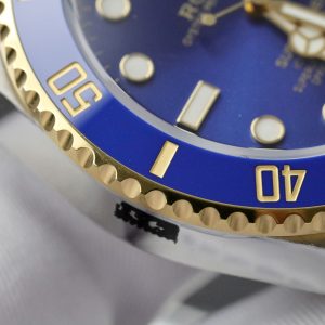 Đồng Hồ Rolex Submariner Mặt Xanh Blue Chế Tác Bọc Vàng Thật 40mm (2)