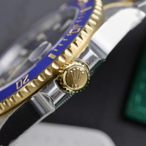 Đồng Hồ Rolex Submariner Mặt Xanh Blue Chế Tác Bọc Vàng Thật 40mm (2)