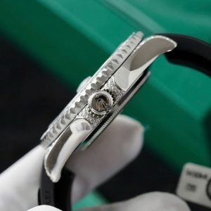 Đồng Hồ Rolex Yacht-Master Chế Tác Full Kim Cương Moissanite Dây Cao Su 42mm (2)