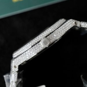 Đồng Hồ Audemars Piguet 15400 Chế Tác Full Kim Cương Moissanite Hong Kong 41mm (2)