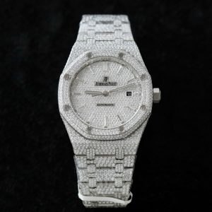 Đồng Hồ Audemars Piguet 15400 Chế Tác Full Kim Cương Moissanite Hong Kong 41mm (2)
