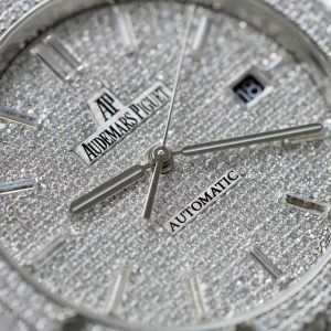 Đồng Hồ Audemars Piguet 15400 Chế Tác Full Kim Cương Moissanite Hong Kong 41mm (2)