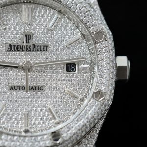 Đồng Hồ Audemars Piguet 15400 Chế Tác Full Kim Cương Moissanite Hong Kong 41mm (2)
