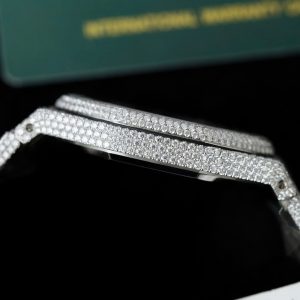 Đồng Hồ Audemars Piguet 15400 Chế Tác Full Kim Cương Moissanite Hong Kong 41mm (2)