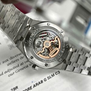 Đồng Hồ Audemars Piguet Replica 11 Royal Oak Chronogarph 26574ST Mặt Số Màu Đỏ 41mm (2)