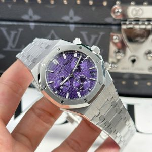 Đồng Hồ Audemars Piguet Royal Oak 26240ST Rep 1 1 Mặt Số Tím Máy Mỏng New 2025 41mm (2)