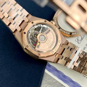 Đồng Hồ Audemars Piguet Royal Oak Chế Tác Vành Đính Moissanite Hong Kong 34mm (2)