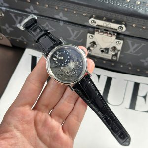 Đồng Hồ Breguet Tradition 7057 Replica Cao Cấp Dây Da Đen Nhà Máy ZF 40mm (1)