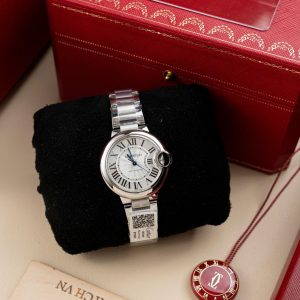 Đồng Hồ Cartier Ballon Bleu W6920046 Replica 11 Mặt Trắng Dây Kim Loại Nhà Máy AF 36mm (2)