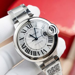 Đồng Hồ Cartier Ballon Bleu W6920046 Replica 11 Mặt Trắng Dây Kim Loại Nhà Máy AF 36mm (2)