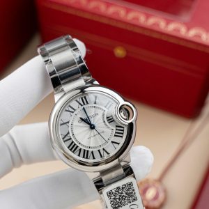 Đồng Hồ Cartier Ballon Bleu W6920046 Replica 11 Mặt Trắng Dây Kim Loại Nhà Máy AF 36mm (2)