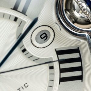 Đồng Hồ Cartier Ballon Bleu WE9009Z3 Mặt Trắng Chế Tác Viền Kim Cương Moissanite Xưởng AF 42mm (2)