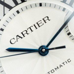 Đồng Hồ Cartier Ballon Bleu WE9009Z3 Mặt Trắng Chế Tác Viền Kim Cương Moissanite Xưởng AF 42mm (2)