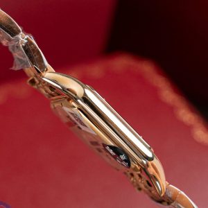 Đồng Hồ Cartier Panthere W2PN0007 Fake 11 Mạ Vàng Hồng Mặt Trắng 27x37mm (2)