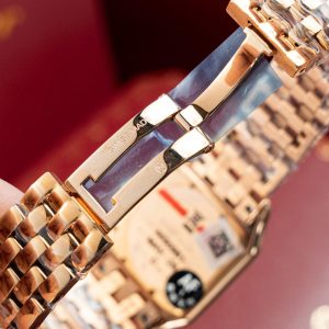 Đồng Hồ Cartier Panthere W2PN0007 Fake 11 Mạ Vàng Hồng Mặt Trắng 27x37mm (2)