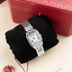 Đồng Hồ Cartier Panthere W2PN0007 Replica 11 Mặt Trắng Vành Đính Đá 27x37mm (2)