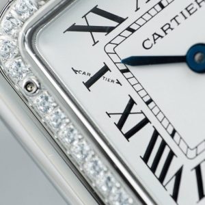 Đồng Hồ Cartier Panthere W2PN0007 Replica 11 Mặt Trắng Vành Đính Đá 27x37mm (2)