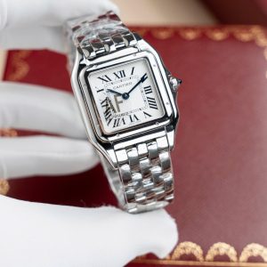 Đồng Hồ Cartier Panthere WGPN0007 Rep 11 Nữ Mặt Trắng Máy Pin 27x37mm (2)