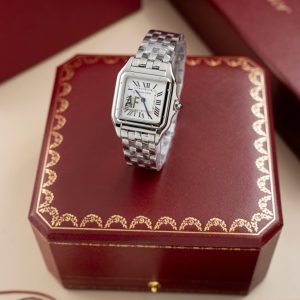Đồng Hồ Cartier Panthere WGPN0007 Rep 11 Nữ Mặt Trắng Máy Pin 27x37mm (2)
