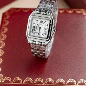 Đồng Hồ Cartier Panthere WGPN0007 Rep 11 Nữ Mặt Trắng Máy Pin 27x37mm (2)