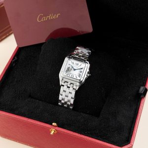 Đồng Hồ Cartier Panthere WGPN0007 Rep 11 Nữ Mặt Trắng Máy Pin 27x37mm (2)