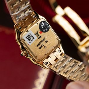 Đồng Hồ Cartier Panthere WGPN0009 Replica 11 Mạ Vàng Gold Mặt Trắng 27x37mm (2)