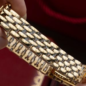 Đồng Hồ Cartier Panthere WGPN0009 Replica 11 Mạ Vàng Gold Mặt Trắng 27x37mm (2)