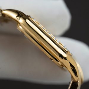 Đồng Hồ Cartier Panthere WJPN0015 Mặt Trắng Chế Tác Vành Kim Cương Moissanite 27x37mm (2)