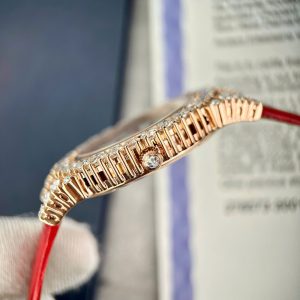 Đồng Hồ Chopard Nữ Chế Tác Bọc Vàng Đính Kim Cương Nhân Tạo Hong Kong 34mm (1)